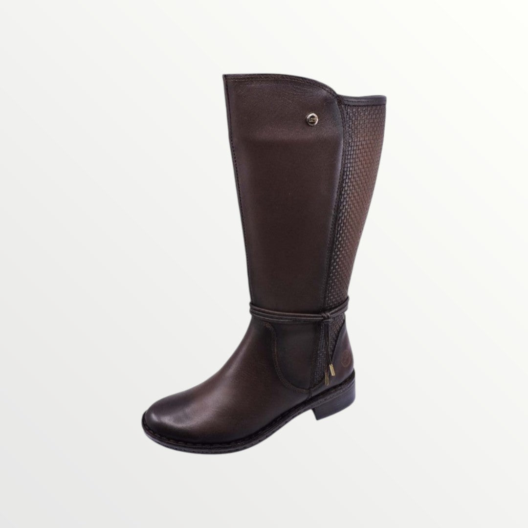 5981 Madrid Burgundy Bota Lobo Solo