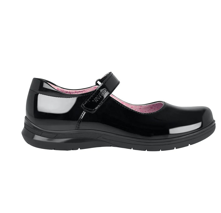Zapato escolar en charol negro para niña VAVITO