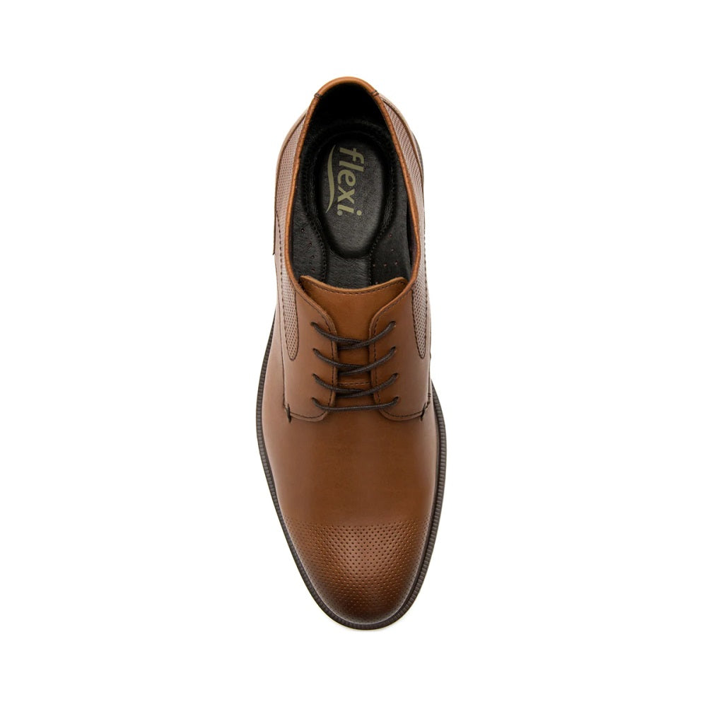 Zapato Derby marca Flexi Tan 400111