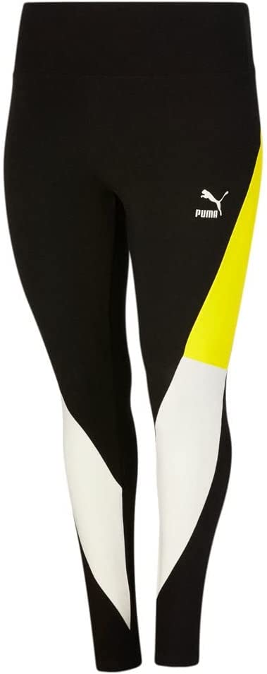 Leggings Black and Yellow Puma Dama